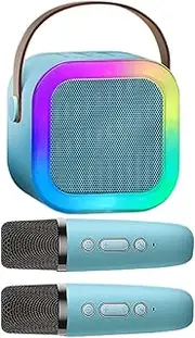 Karaoke Machine - Small Karaoke Machine for Kids Adults | Portable Wireless Karaoke Speaker with 2 Wireless Microphones for Birthday Parties, Home, Outdoor
