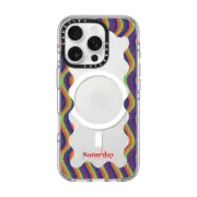 iPhone 16 Pro Clear Case MagSafe Compatible Marianne Wave By Saturday by Megan Ellaby