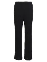 [Issey Miyake] Issey Miyake-Hatching Pleats Pantaloni Nero-Donna 3