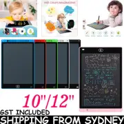 10"/ 12" LCD Writing Tablet Drawing Board Colorful Handwriting Pad Kids Graffiti