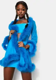 [Valley of Babez] Icy Heaux Feather Robe