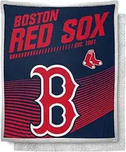 MLB Red Sox New School Mink Sherpa Throw
