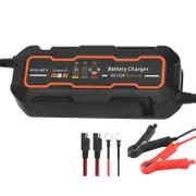 OZNALA Automatic 5A 6V/12V Smart Battery Charger Trickle SLA AGM Car Motorcycle Caravan