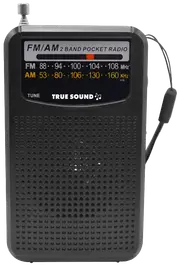 True Sound Portable AM/FM Pocket Radio