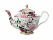 Maxwell & Williams Teas & C's Silk Road Teapot with Infuser 1lt White