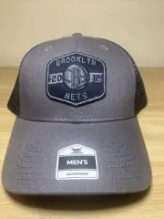 Brooklyn Nets NBA Charcoal Adjustable MVP Mesh Snapback New