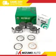 Pistons w/ Rings fit 12-19 Hyundai Kia Accent Rio 1.6L DOHC 16V (for: Hyundai)