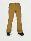 2021 NWT WOMENS VOLCOM KNOX INSULATED GORE-TEX PANTS $250 S Burnt Khaki 2 layer