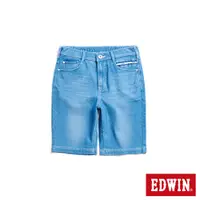 在飛比找蝦皮商城優惠-EDWIN 迦績 EJ3冰河玉寬鬆短褲(石洗藍)-女款