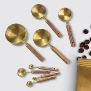 8 Pieces Measuring Cups and Spoons Set Stainless Steel Measuring Tablespoon