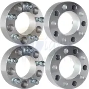 4x2" 50mm 5x5 5x127 1/2" Stud Silver Wheel Spacers For 2007-2016 Jeep Wrangler