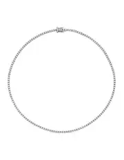 [SALLY SKOUFIS] Flirtation Necklace with Diamonds in Silver