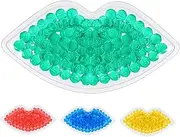 Lip-shaped Cooling Gel Packs 4pcs Eye Contour Masks Eye Brightening Gels for Puffy Eyes Dark Circles