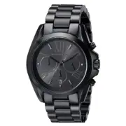 Michael Kors Bradshaw Oversized Chrono Black Stainless Steel Unisex Watch MK5550