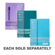 ColourHide A4 Size Spiral Binding Notebook 120 Page with Pen Holder and Ruler