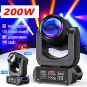 LED Moving Head Light 200W Beam Spot Stage Light Rotating 18Prisms 8Gobos DMX