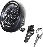 Motorcycle Headlight 7.5 inch Universal Cafe Racer Round Motorcycle LED Head lamp Headlamp Distance Light Refit 7.5" Motorcycle Headlight Cafe Racer