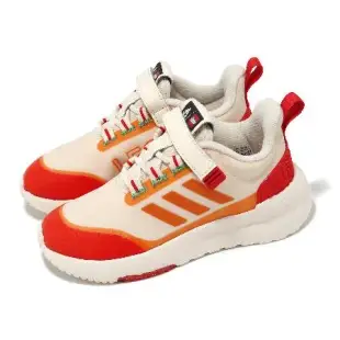 adidas x LEGO 慢跑鞋 LEGO Racer TR EL K 中童 米紅 聯名 樂高 魔鬼氈 愛迪達 GW4000