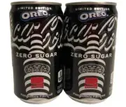 NEW LIMITED EDITION OREO COCA COLA ZERO SUGAR SODA 2 PACK 7.5 FLOZ MINI CANS