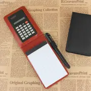 RuiZe Creative PU Leather Diary A7 Planner Multifunction Pocket Mini Notebook with Calculator For School Office 1195 GREY