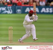 Brian Lara Warwickshire CCC Old Player Cricket Photo