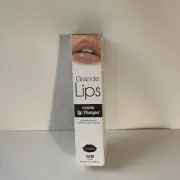 GRANDE LIPS CLEAR GLOSS LIP PLUMPER FULL SIZE 2.4 / 0.084 oz New With Box