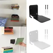 Floating Bookshelf Metal Storage Wall Shelf For Home Office Hidden Bookshelf