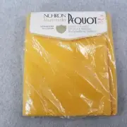 Pequot Luxury Muslin Full / Double Flat Sheet New Old Stock VTG Golden Yellow