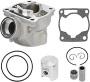 Brilluxa Cylinder Piston Gasket Top End Kit 47.5mm 1.87in - Replacement for YZ80 YZ85 4ES‑11311‑30‑00, Cylinder Piston Ring Gasket Rebuild Kit Repair Tools