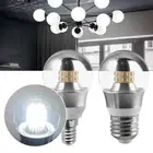5W 7w 9w Aluminum LED Lamp 200V-240V LED Silver Plated Glass Bulb Party