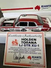 1972 Bathurst Winner Holden LJ Torana GTR XU-1 #28C Peter Brock 1:18 AutoArt