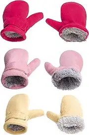 [XolngYYeng] Baby Toddler Mittens Boys Girls Winter Outdoor Gloves Kids Easy-On Fleece Warm Mitterns