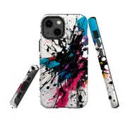For iPhone 13 mini Tough Protective Cover, Dark Splatter