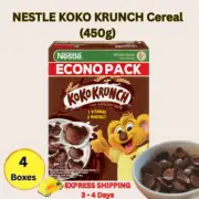 4 x 450g Nestle Whole Grain Wheat Breakfast Cereal Snacks Foods KoKo Krunch