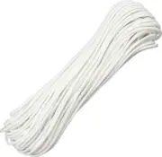 Parachute Cord White 100 Ft RG1010H Ideal for camping, boating, c