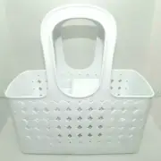 Inter Design White Plastic Sewing Craft Storage Organizer Caddy Tote Basket