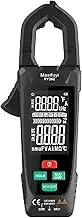 FY382 Clamp Meter True RMS 9999 Counts Digital Multimeter Temperature Tester Screen AC DC Voltage AC t Detector with Flashlight Multifunction Voltage Meter tance