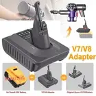 Battery Adapter Converter for Dewalt 18V to for Dyson V7 / V8 Vacuum Cleaner New