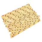 25pcs Paper Straws Bamboo Print Straws Hawaiian Jungle Tropical Bamboo Print L-❤