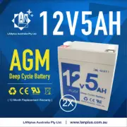 2x Brand NEW 12V 5AH UPS SLA batteries 4 Razor E100 E150 E125 electric scooter