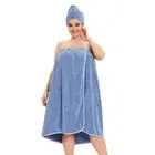 Towel Wrap for Women Plus Size (XXL-XXXXL) with Hair Towel Wrap, Microfiber B...