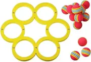 Generic Pool Toys Games Set with 10 Balls Water Sports Toys Throwing Games (Hexagon)