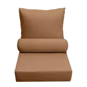 AD104 Knife Edge Large Deep Seat Back Rest Bolster Cushion Insert Slip Cover Set