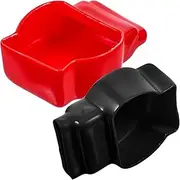 Cabilock 2Pcs Battery Terminal Protector Covers Insulation Caps for Automotive Applications Extend Battery Life Positive Negative Cable Protection