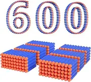 lififun 600-Dart Refill Pack Soft Darts for Nerf N-Strike Elite Blue