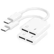 Type C to 3.5 MM Jack AUX Adapter USB-C Digital Audio Cable Earphone Headphone H