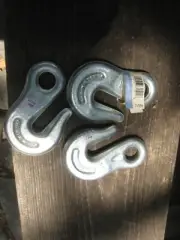 3 Cable hooks G30 Columbus McKinnon USA 1/2" for crane or rigging 5-1/2" long