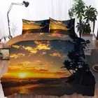Golden Clouds And Sunshine 3D Quilt Duvet Doona Cover Set Pillow case Print