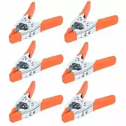 6" inch Spring Clamp,Heavy Duty Spring Metal Spring Clamps, 2.5"inch Jaw 6-Piack