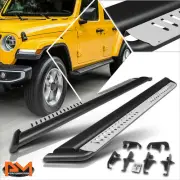 For 18-24 Jeep Wrangler JL 4-Dr Silver Dropped Step Side Nerf Bar Running Board (for: Jeep)